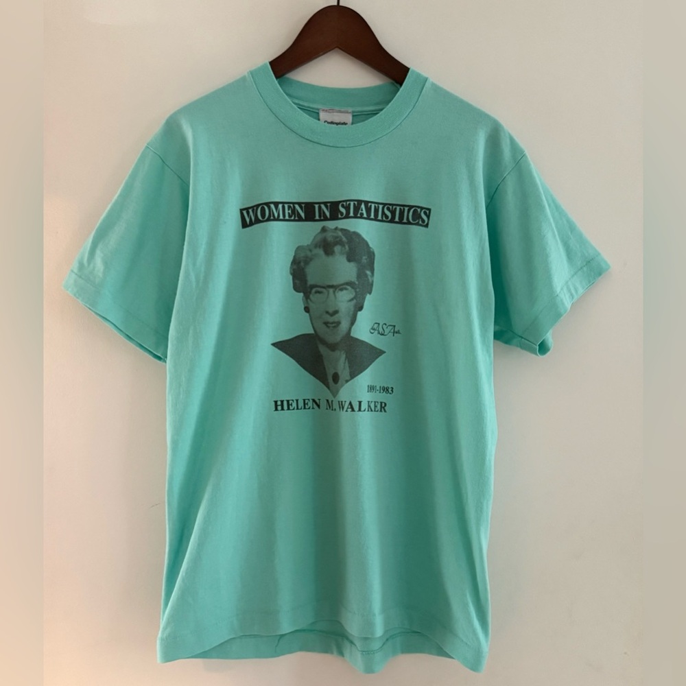Vintage “Women’s in Mathematics” Collegiate Pacific Helen M. Walker Tee L Large